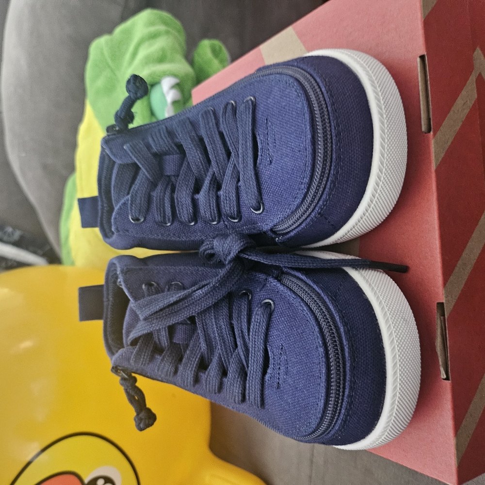 Kids Navy Blue Sneakers EXTRA WIDE
